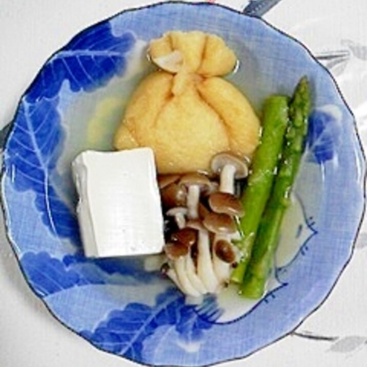 塩とうふとアスパラの煮物